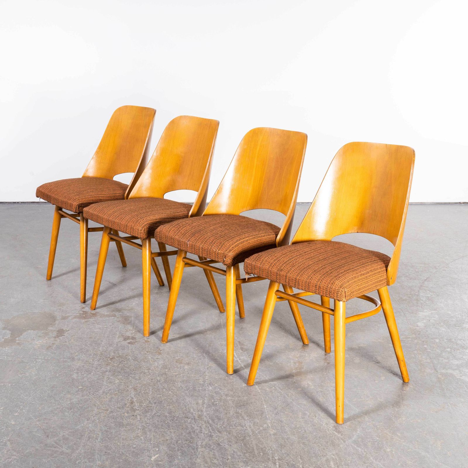 1950’s Upholstered Thon Dining Chairs By Radomir Hoffman – Set Of Four (1879) photo Furniture