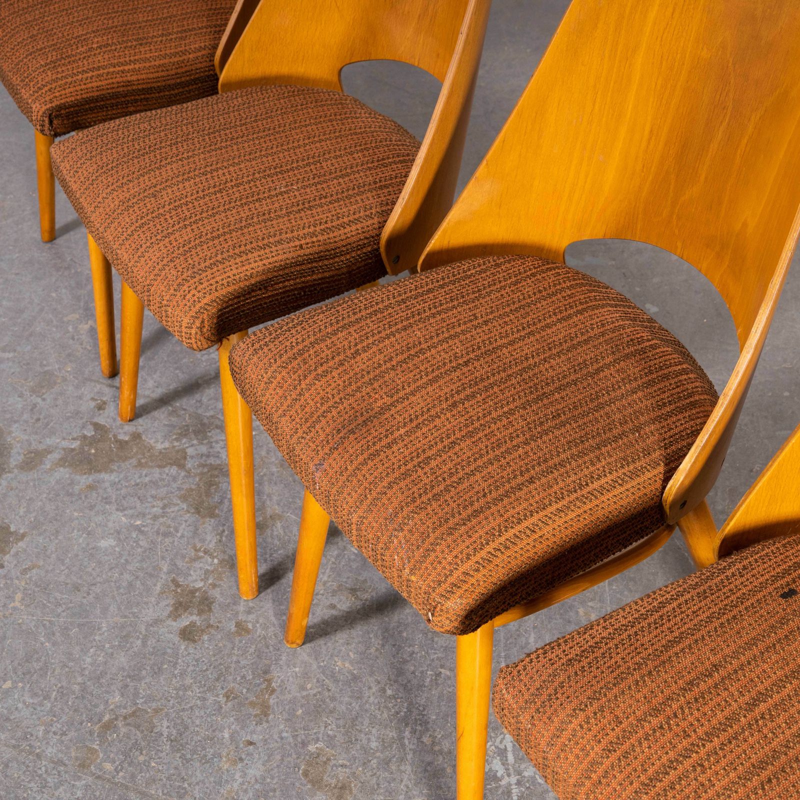 1950’s Upholstered Thon Dining Chairs By Radomir Hoffman – Set Of Four (1879) photo 1416.0