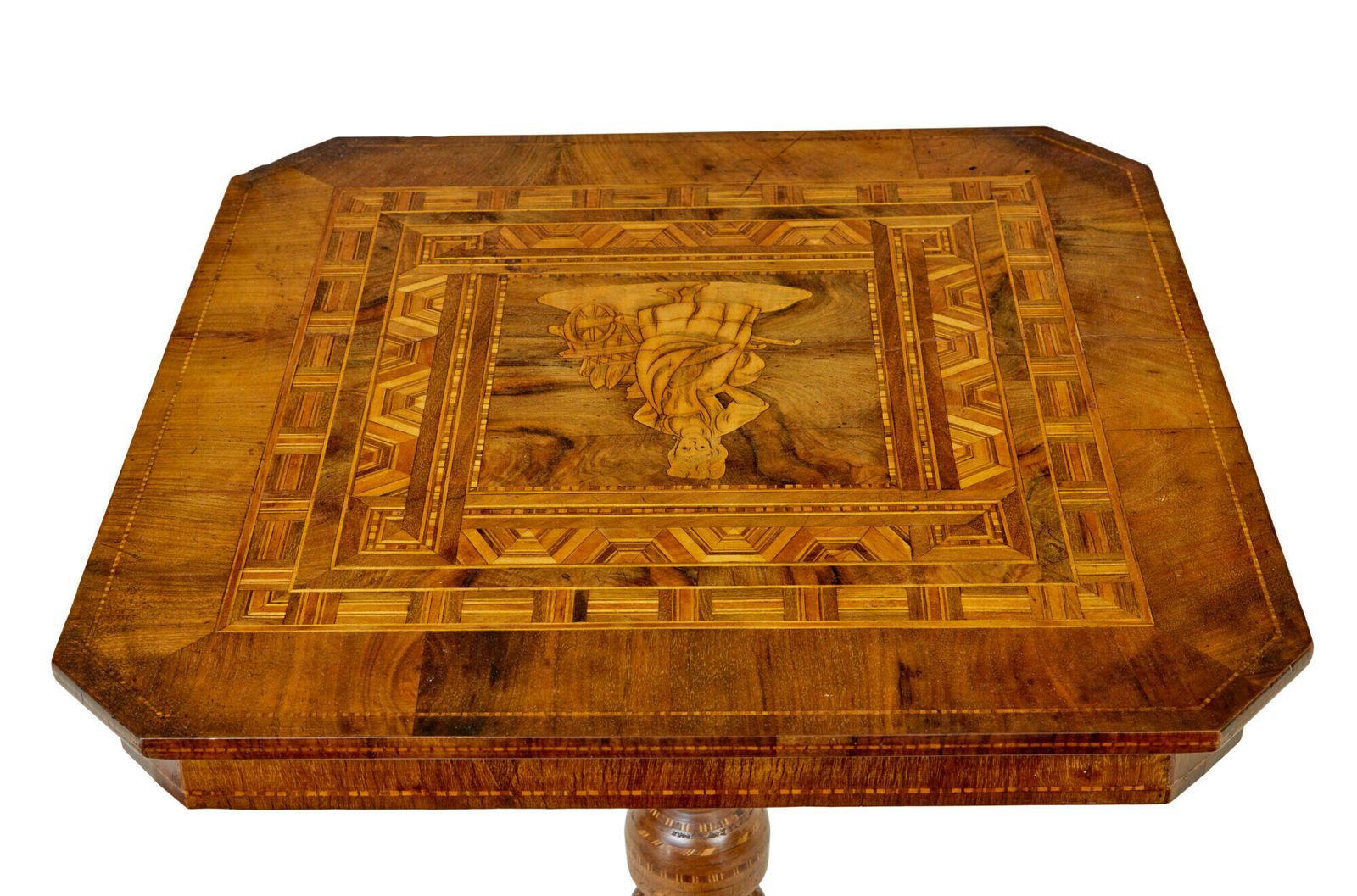 19th Century Italian Inlaid Walnut Sorrento Table photo Furniture