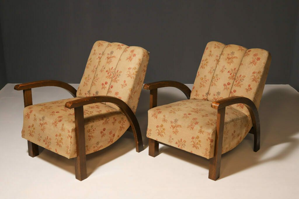 Pair Of Art Deco Armchairs, 1930´S, Central Europe