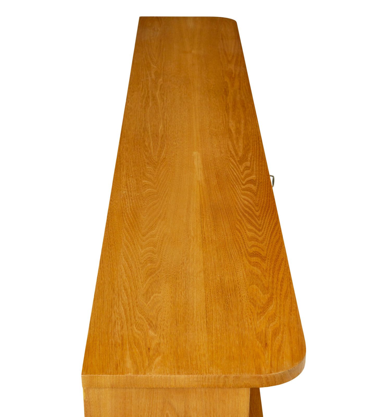 Swedish Mid Century Elm Low Open Bookcase photo 2525.0