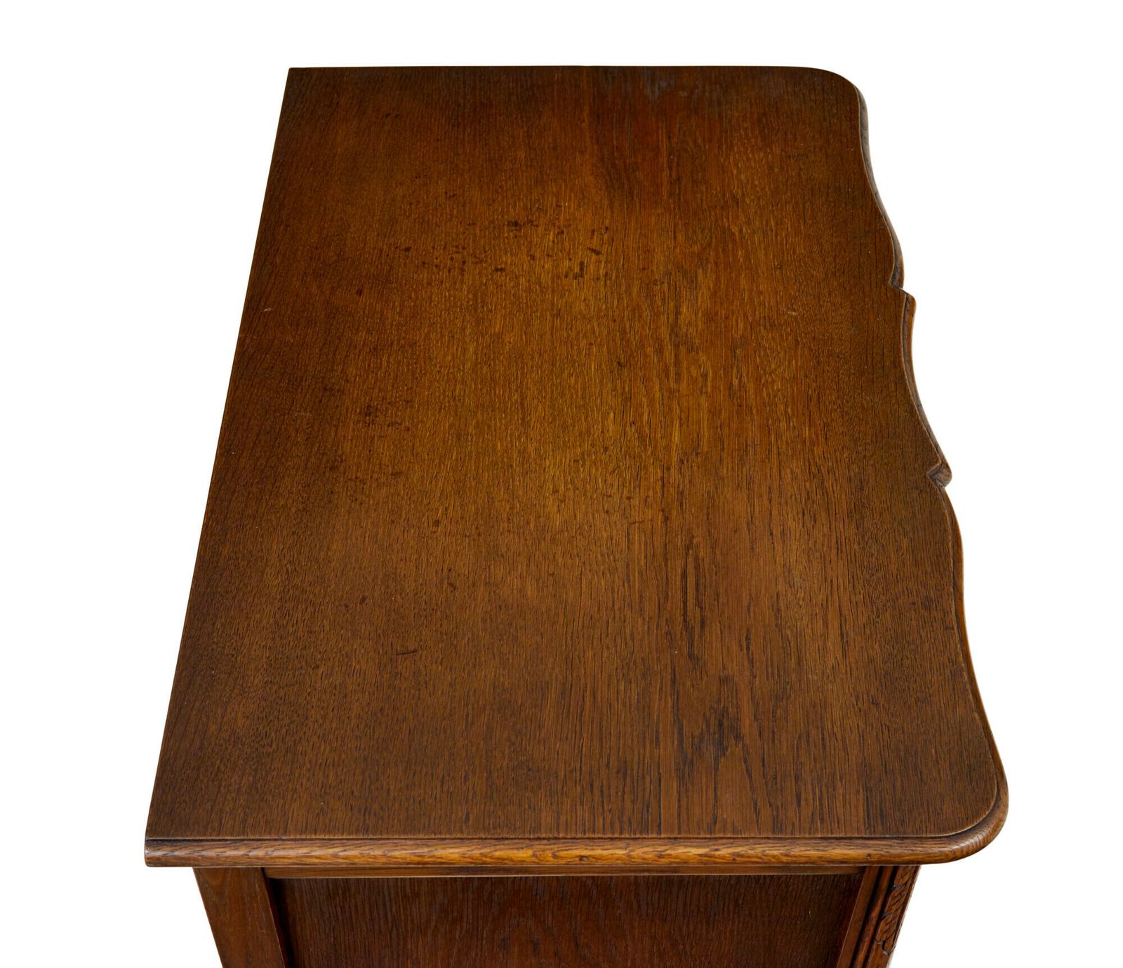 Mid Century Carved Oak Small Chest Of Drawers By Bodafors photo vintage