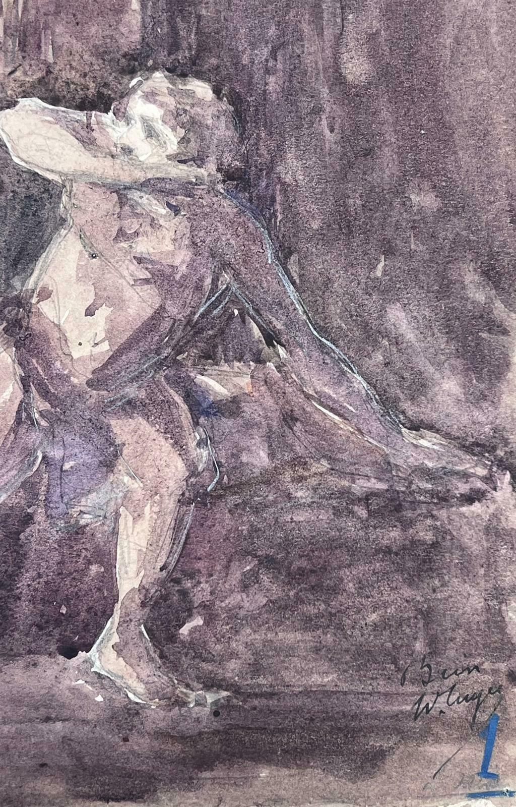 Louise Alix1930's French Impressionist Nude Figure In Woods Haunted By His Eye 1930's photo Art
