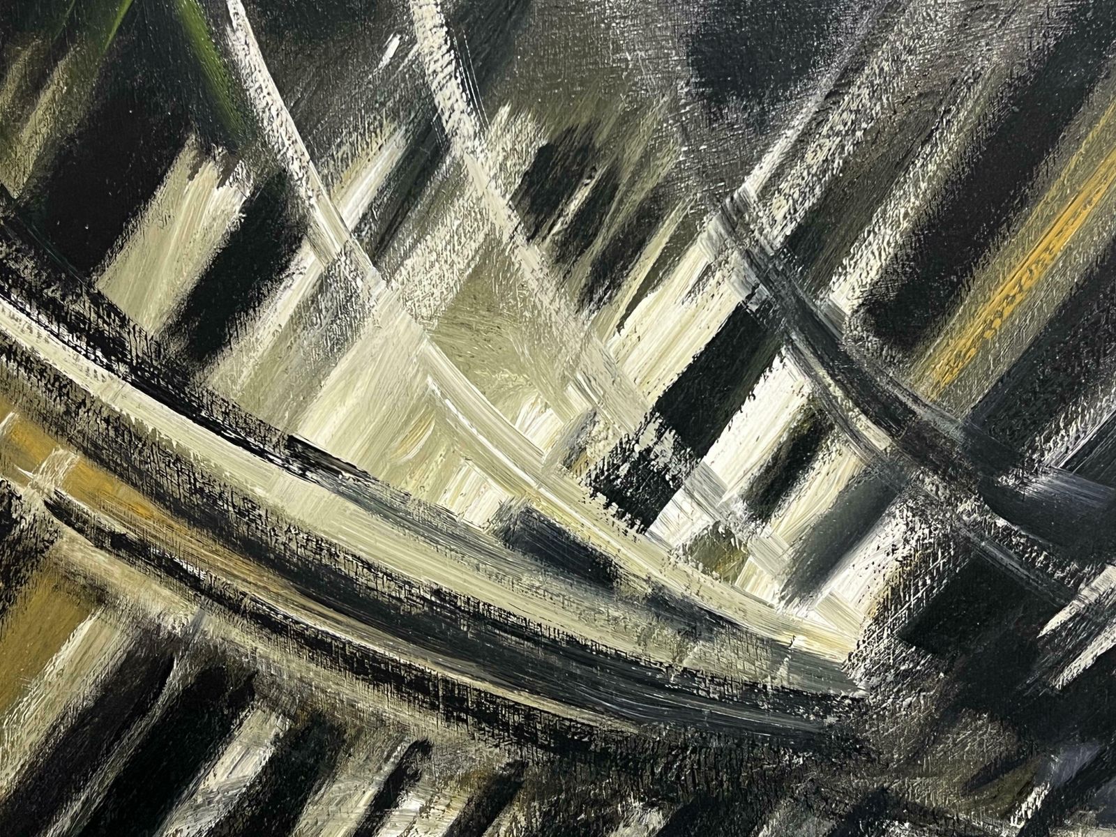 Gerard Guegueniatfrench Abstract Expressionist Signed Oil Large Original 20th Century Composition photo Art