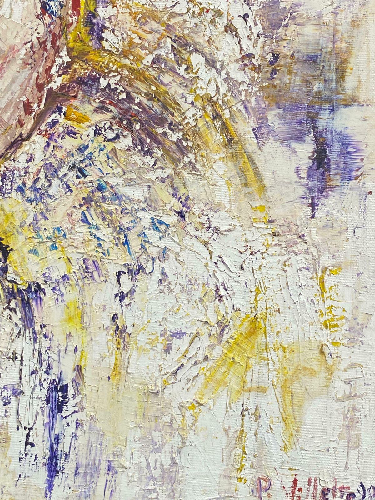 P Vilette20th Century Original French Expressionist Oil Painting Explosion Of Colors20th Century photo 560.0
