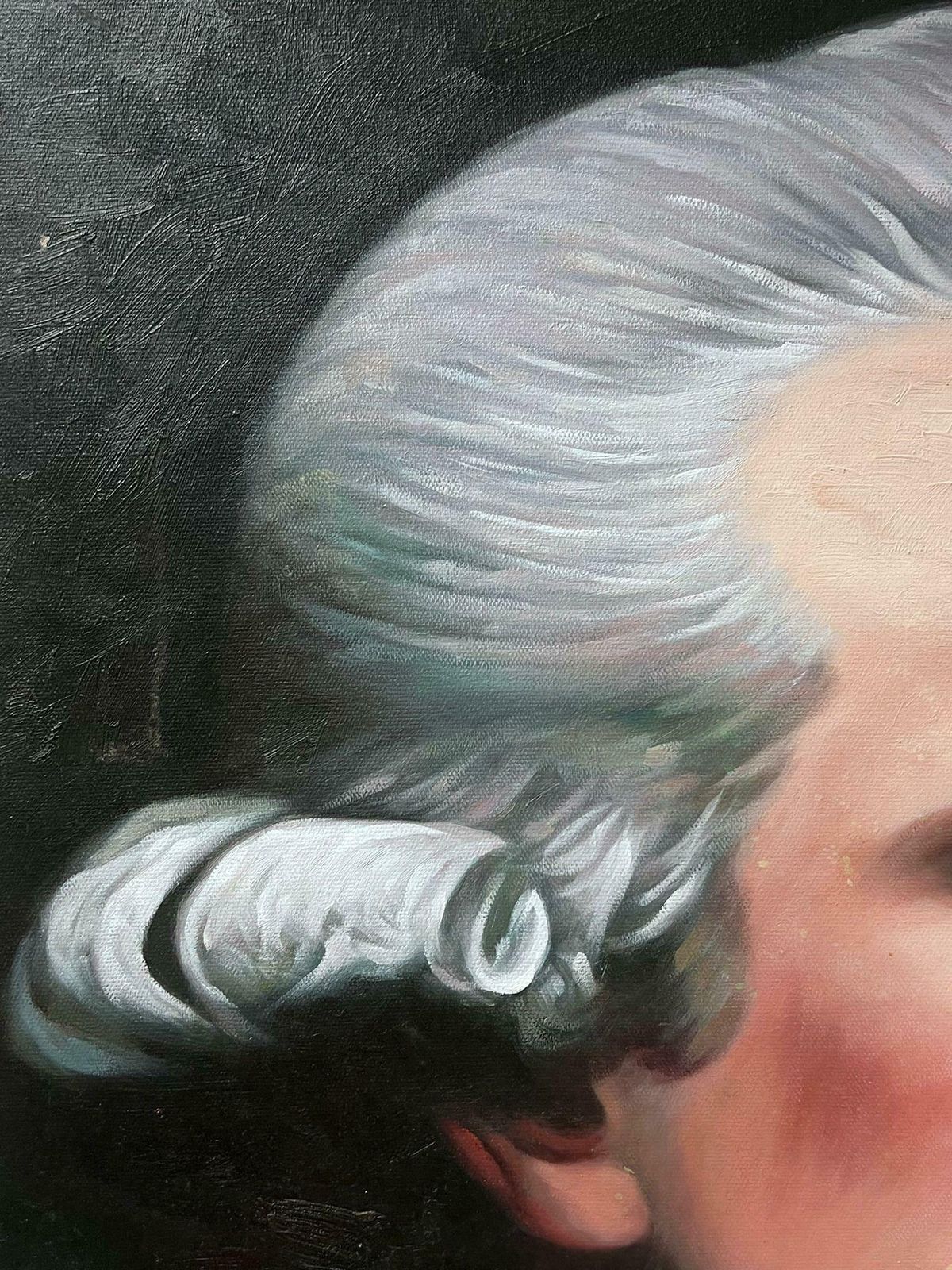 European Artistfine Oil Painting Portrait Of An Aristocratic Wigged Gentleman photo Art