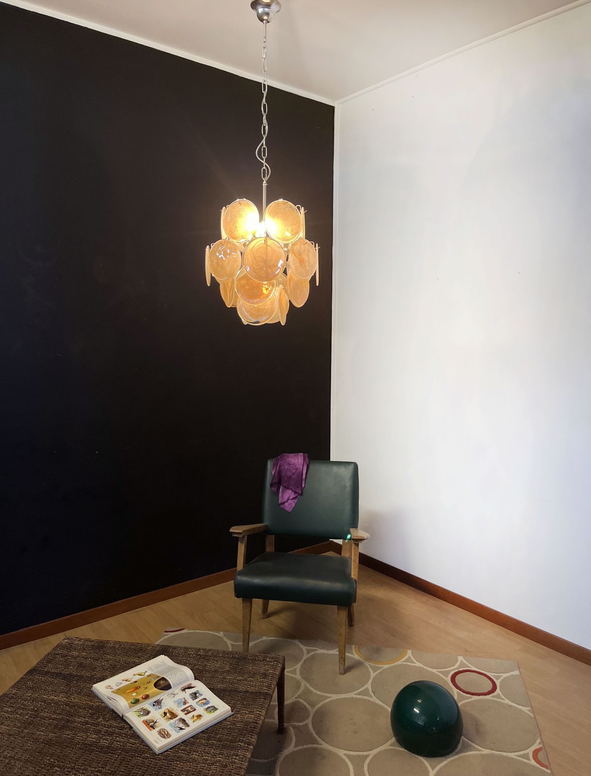 photo buy Vintage Italian Murano Chandelier   24 Gold Disks