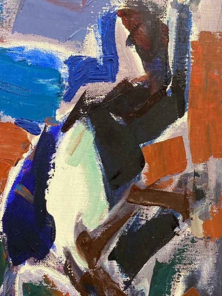 Elisabeth Hahn20th Century German Modernist Oil Painting Abstract Study20th Century photo for sale