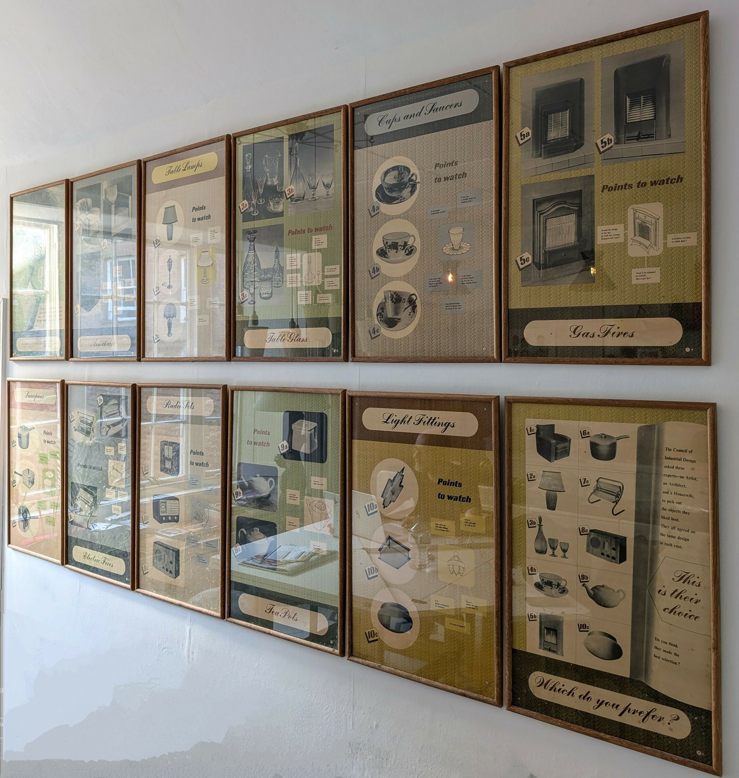 525.0 Set Of 12 Vintage Post War British Design Posters By Council Of Ind Design 1940s photo
