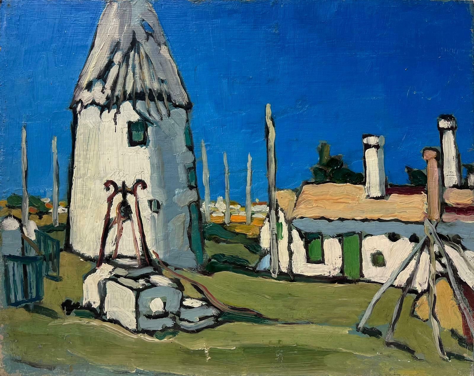 Georges Bordonovecontemporary French Impressionist Oil Old Houses In Landscape