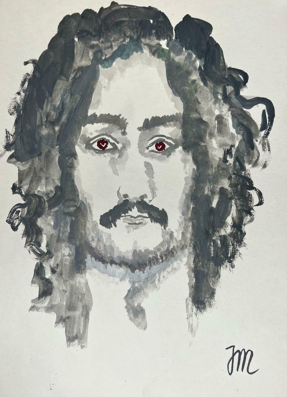 Jean Marc20th Century French Modernist Painting   Red Eye Manc. 1980's