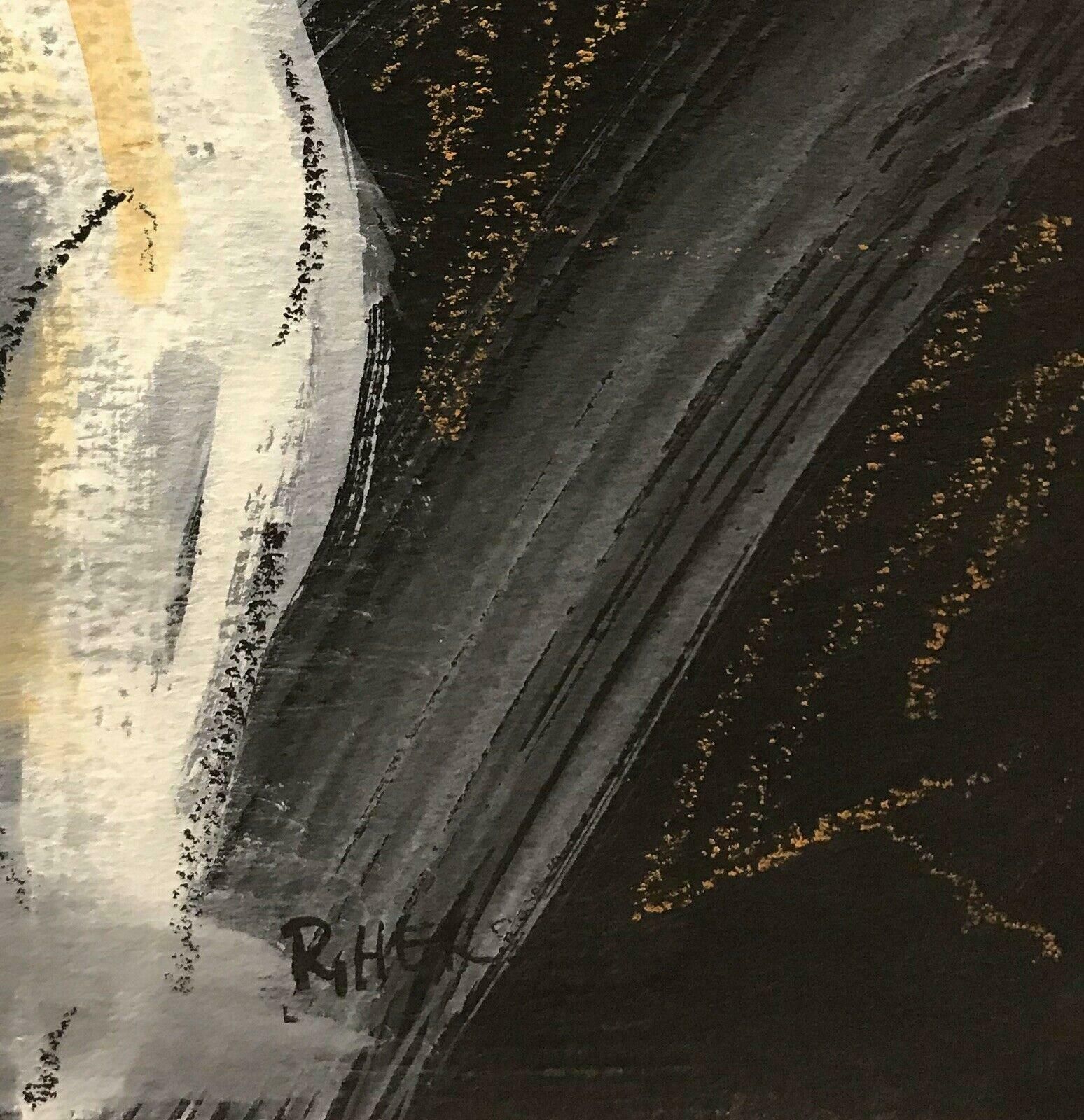 Roger Hersonroger Herson (1922 2008) Signed French Abstract Painting   Moving Nude Figure20th Century photo for sale