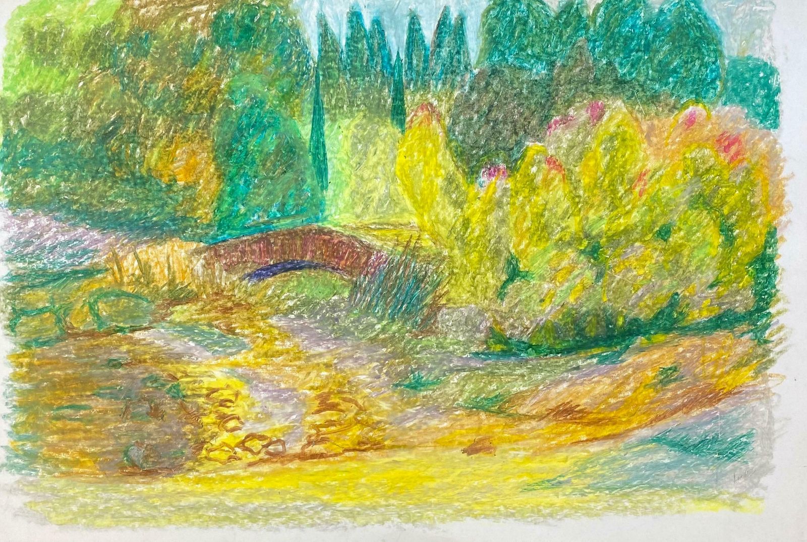 Louis Bellon1940's Provence French Landscape    Post Impressionist Artistc. 1940s