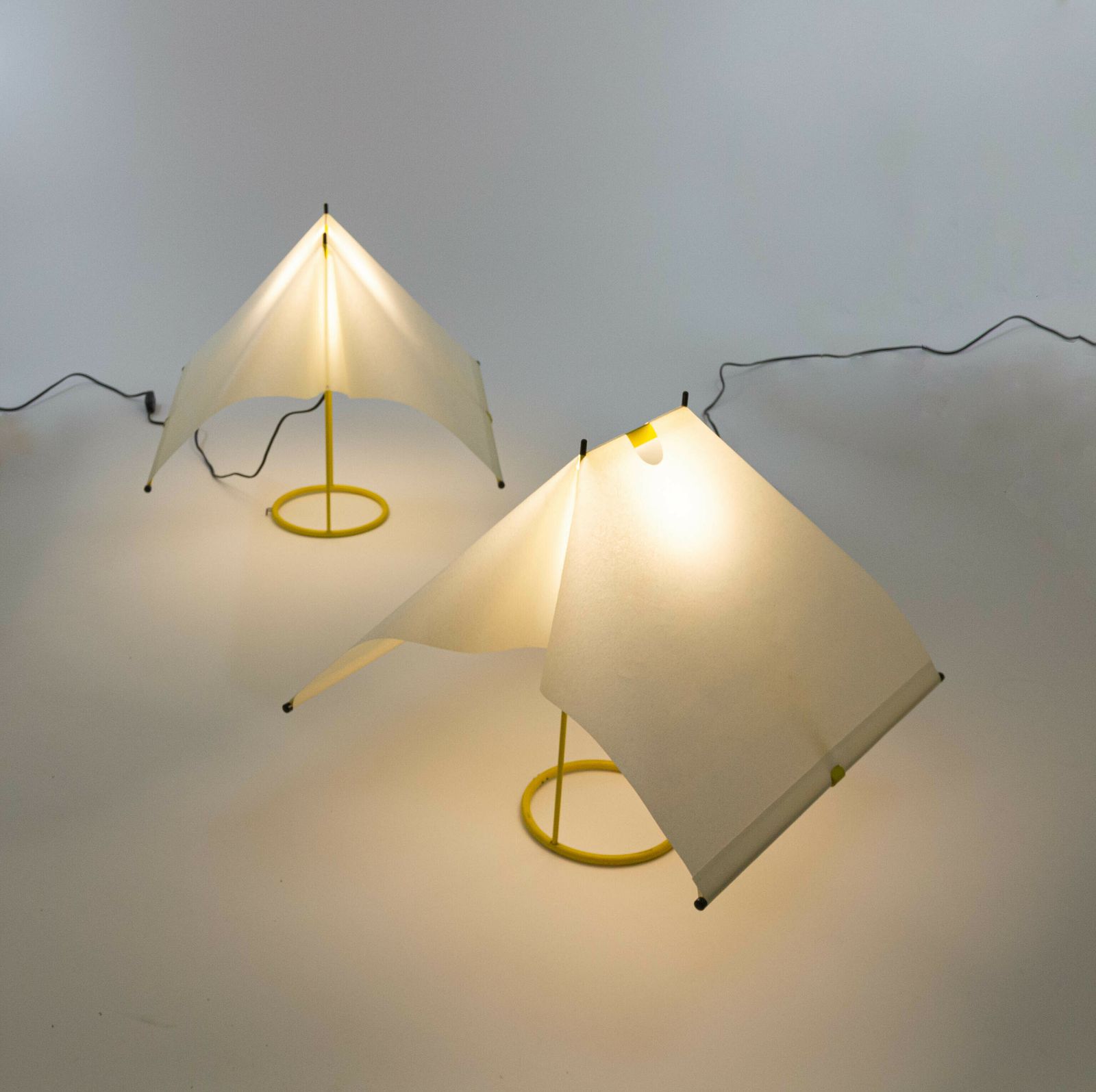 Pair Of Le Falene Table Lamps By Piero De Martini For Arteluce, 1980s