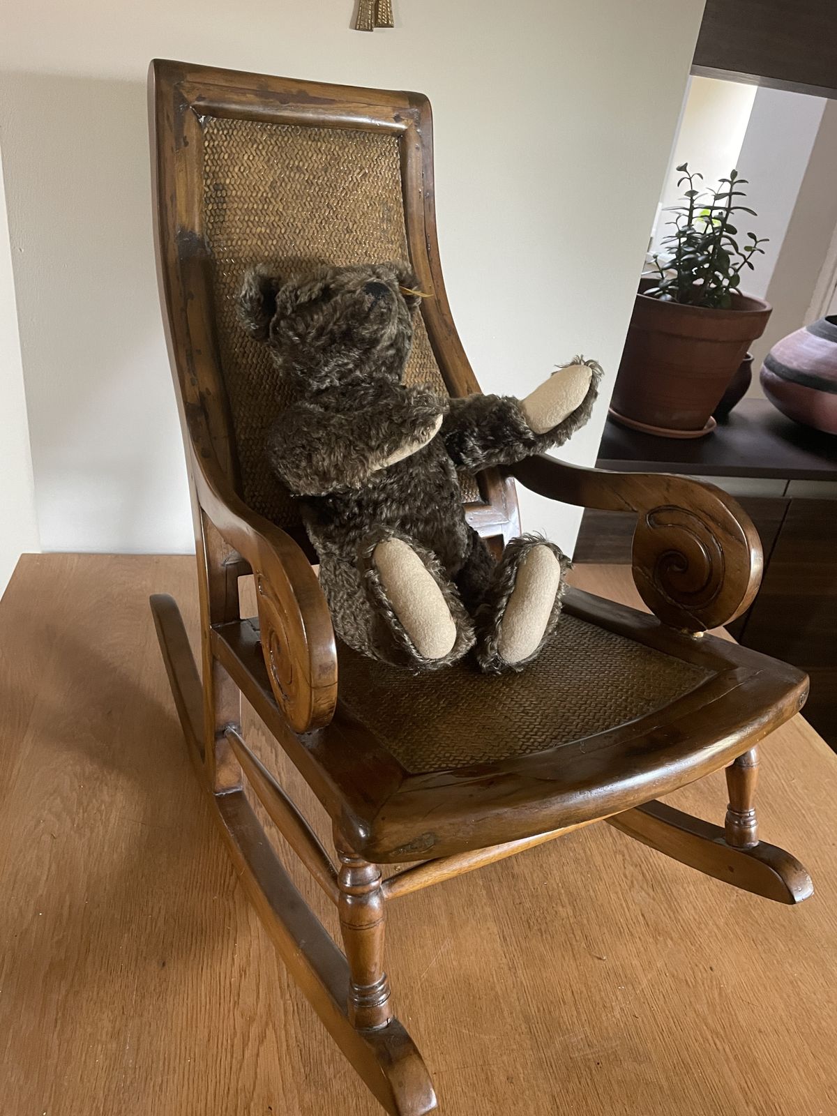 Antique Child’s Wood Rocking Chair