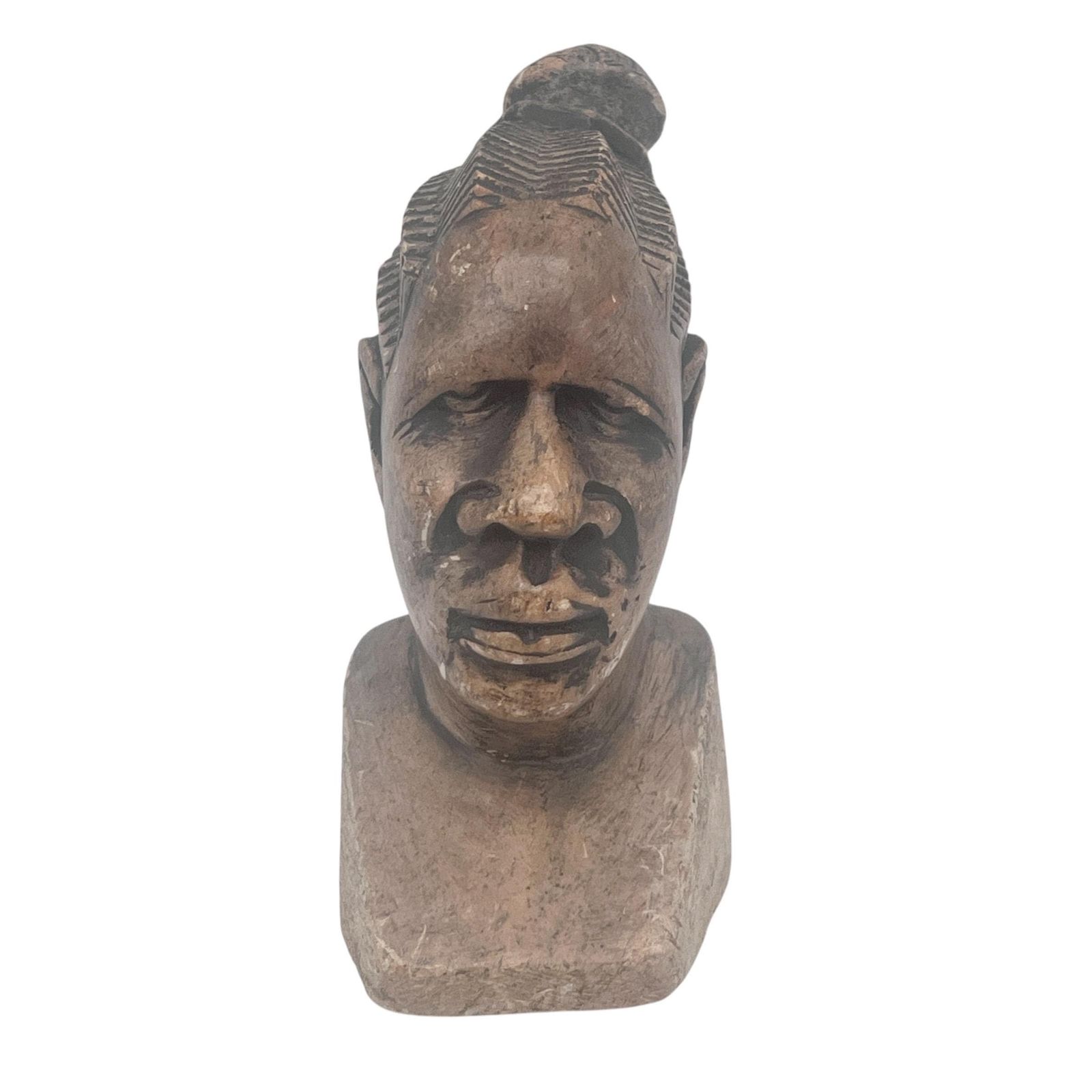 Vintage Heavy Shona Head Of A Female   Home Decor