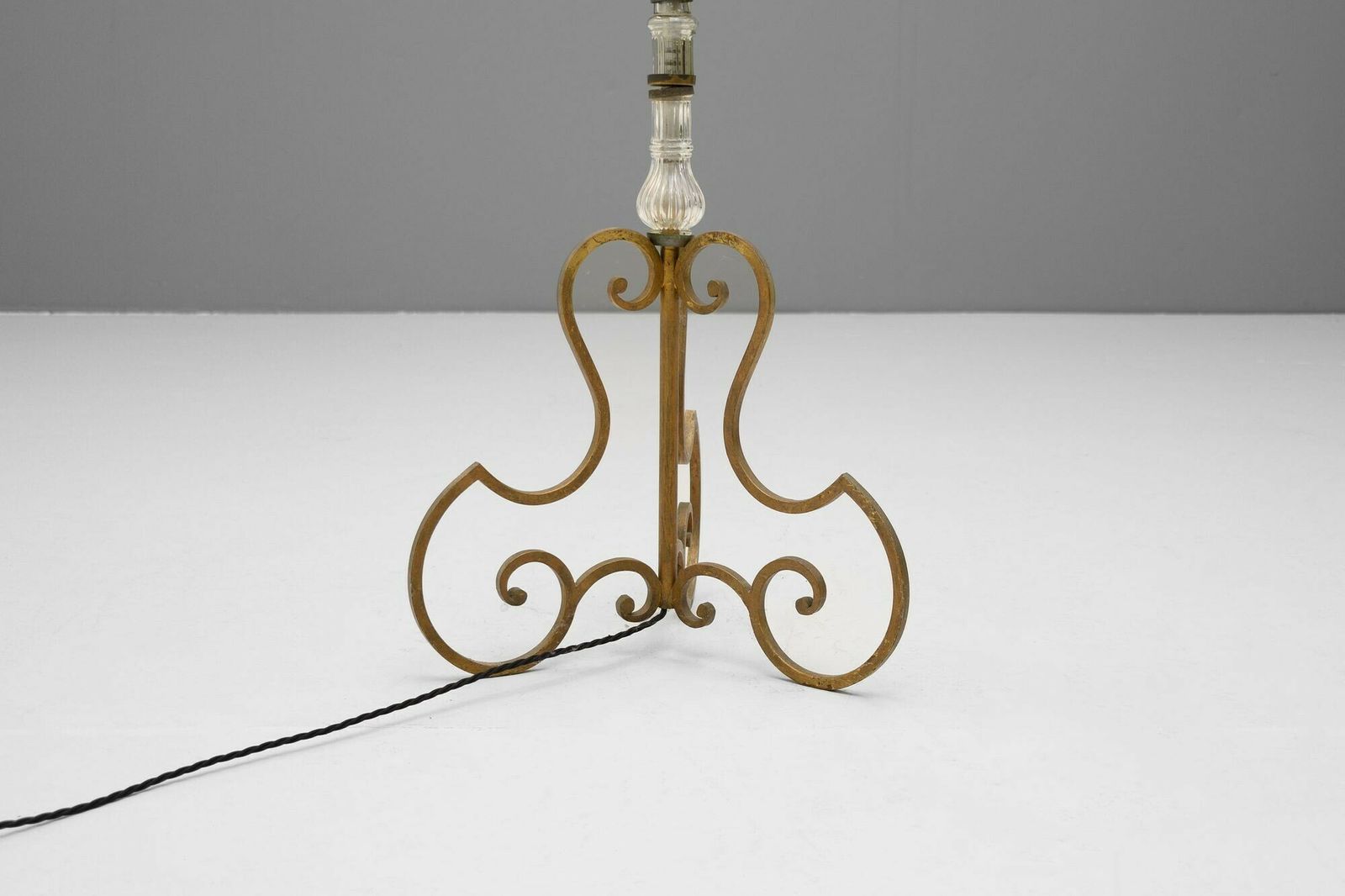 Glass Stem Floor Lamp photo for sale