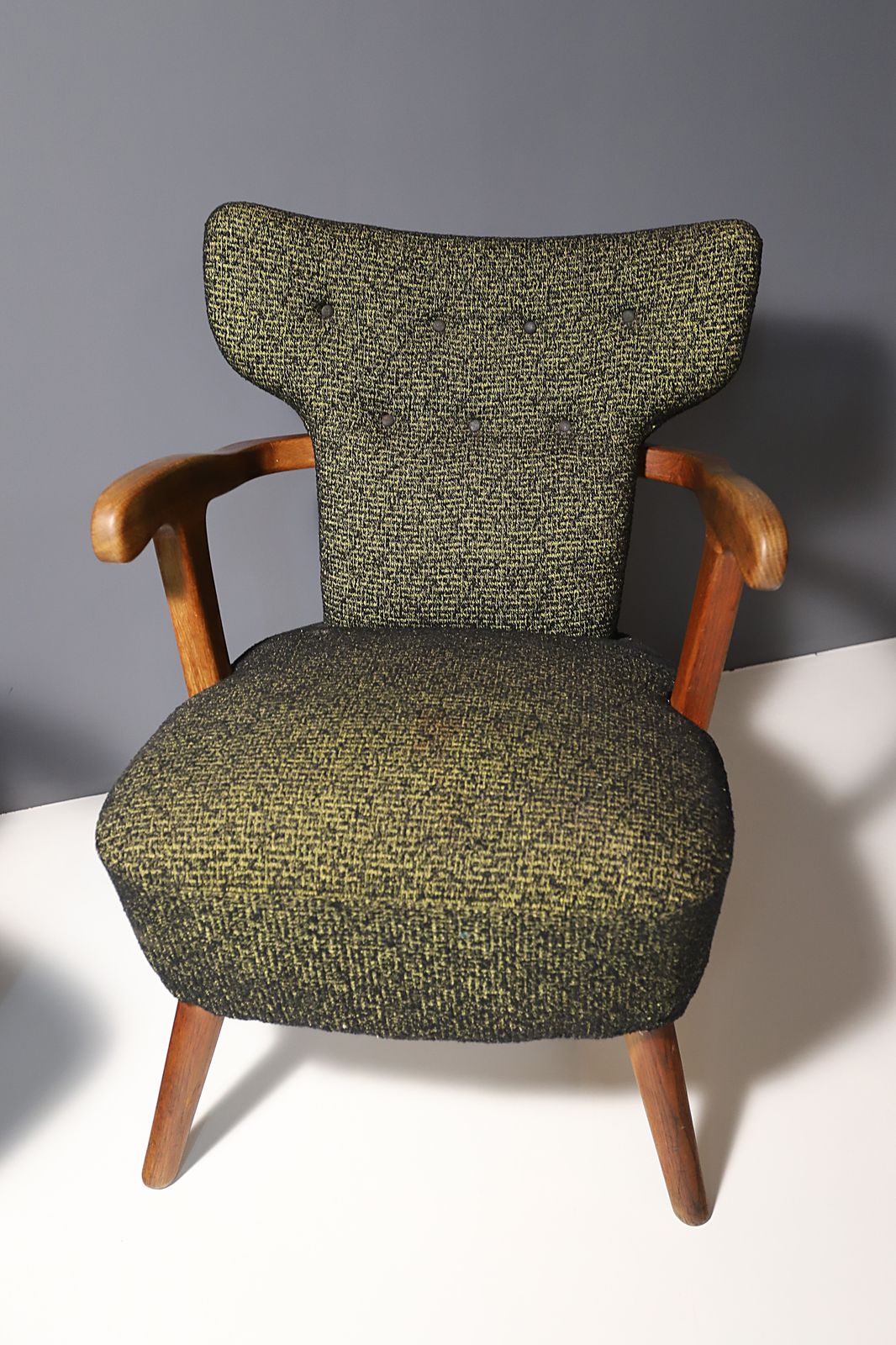 photo vinterior Pair Of Mid Century Wingback Armchairs, Czechoslovakia, Circa 1940´S