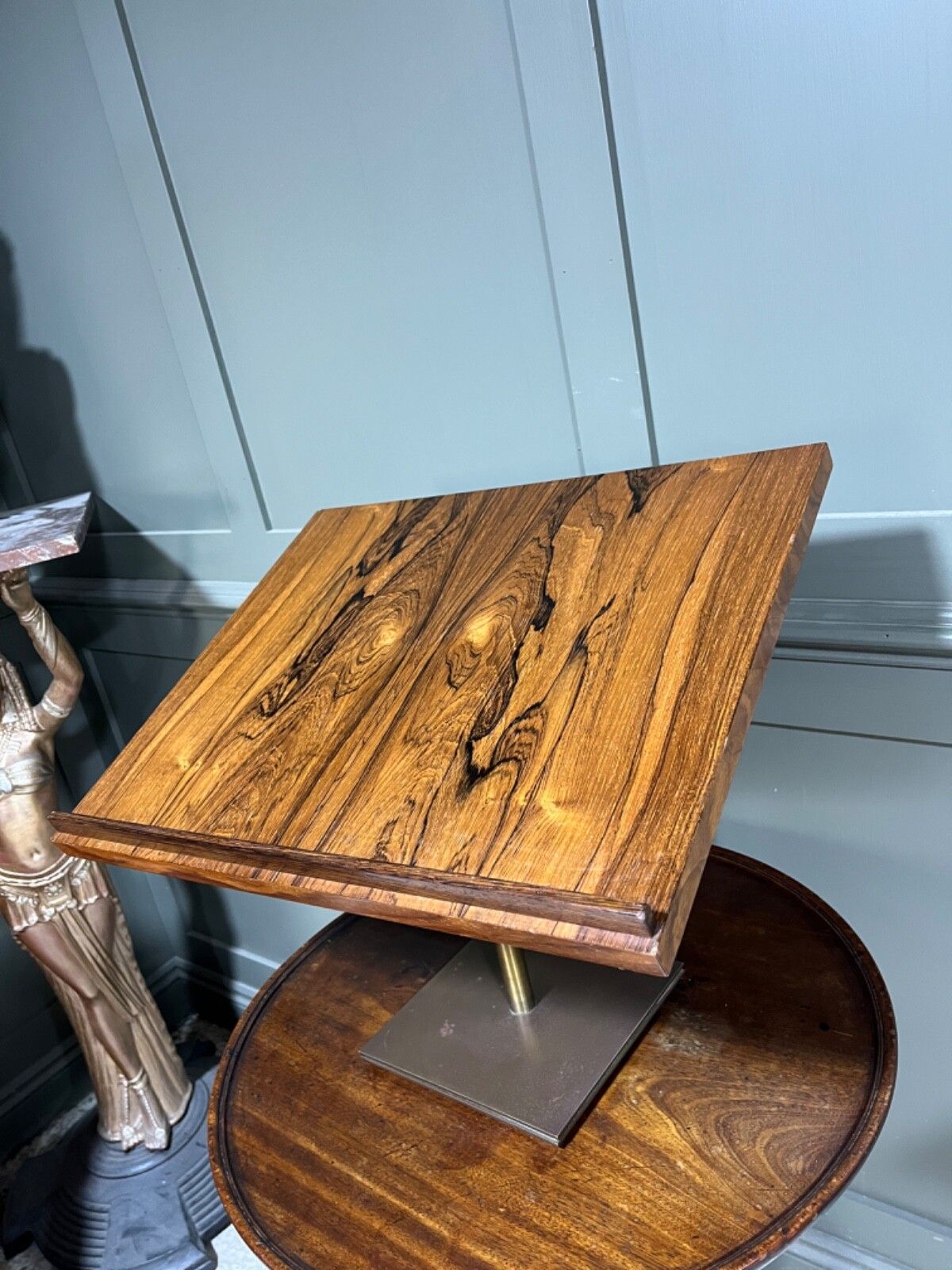 Vintage Rostrum In Rosewood & Brass High Quality Item Ideal For Restaurants Etc photo vintage