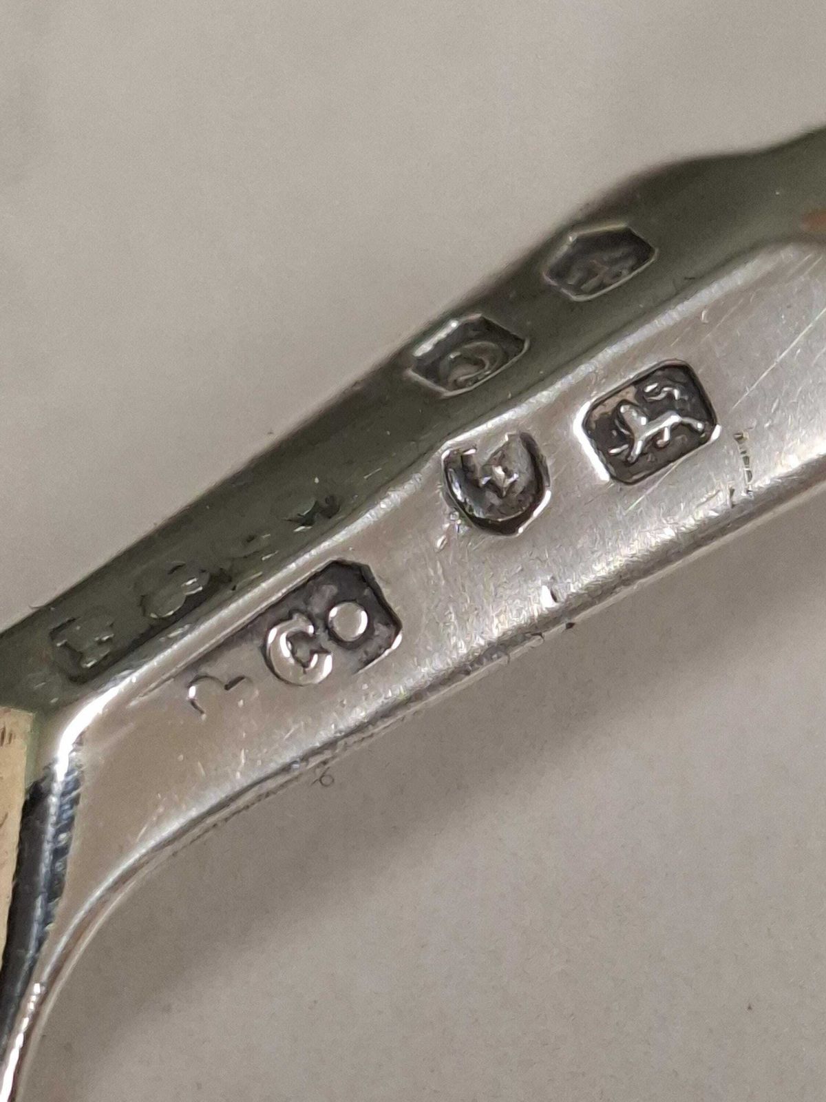 Antique Birmingham Silver 1851mother Of Pearl Handle Cake Fork photo Home Decor