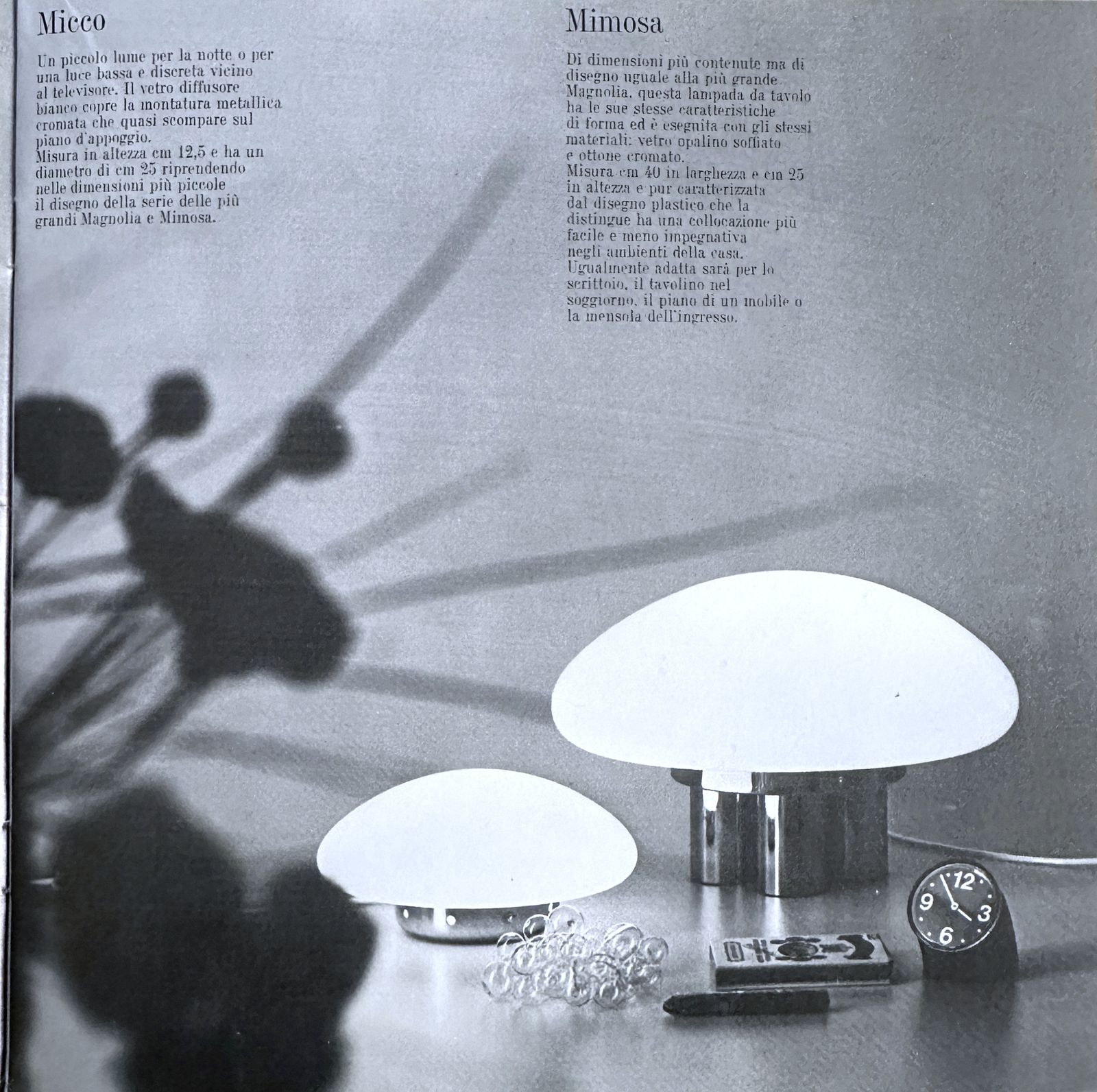 photo furniture Table Lamp Mod. Micco / Sergio Mazza For Quattrifolio 1964