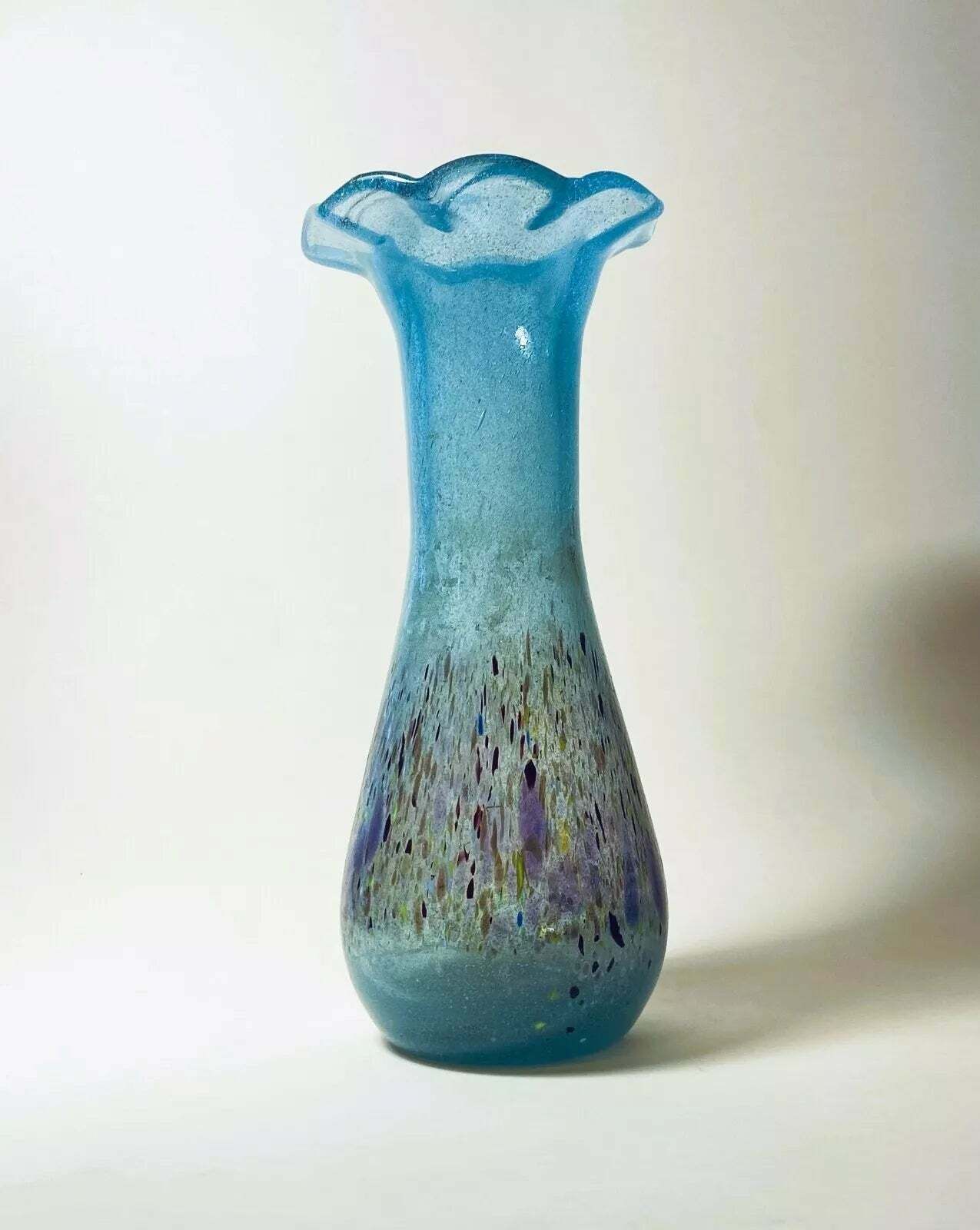 Vintage Modern Glazen Vaas Budveszel Gyula Hongarije Jaren 1990