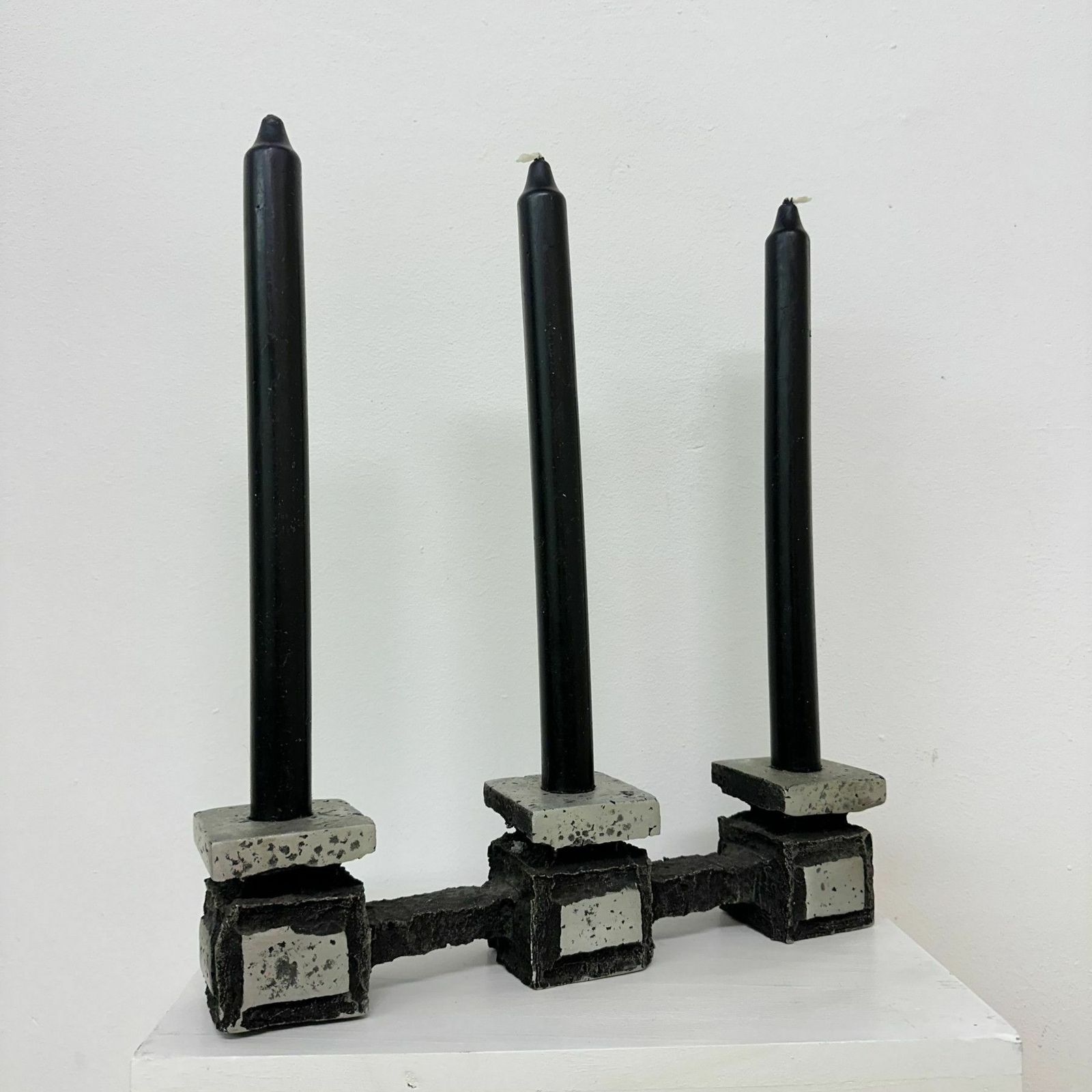 Mid Century Design Brutalist Candle Holder , 1970’s photo Home Decor