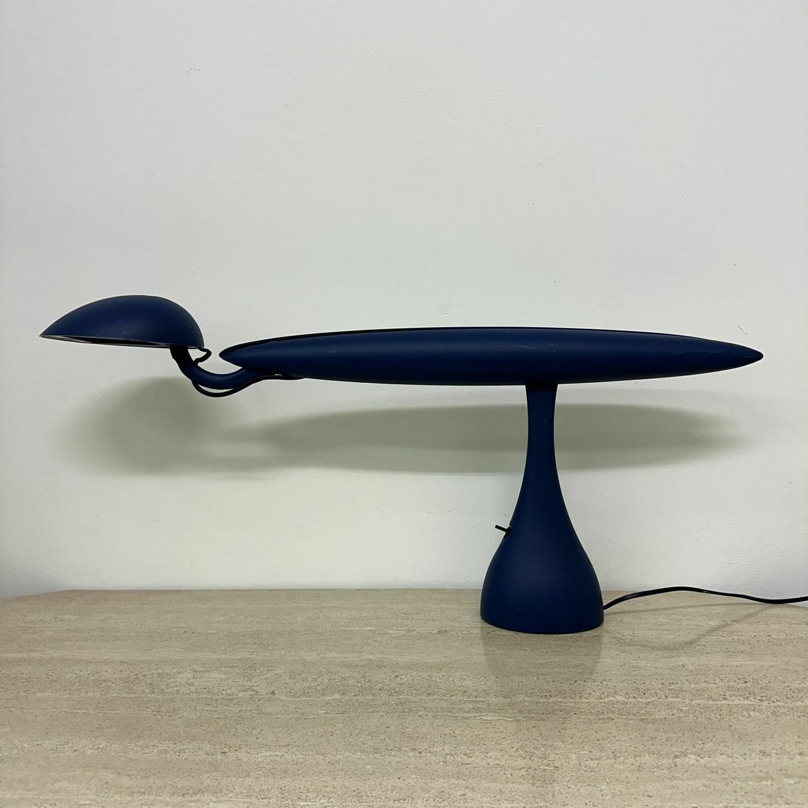 Postmodern Heron Blue Lamp By Isao Hosoe For Luxo, 1980’s photo vintage