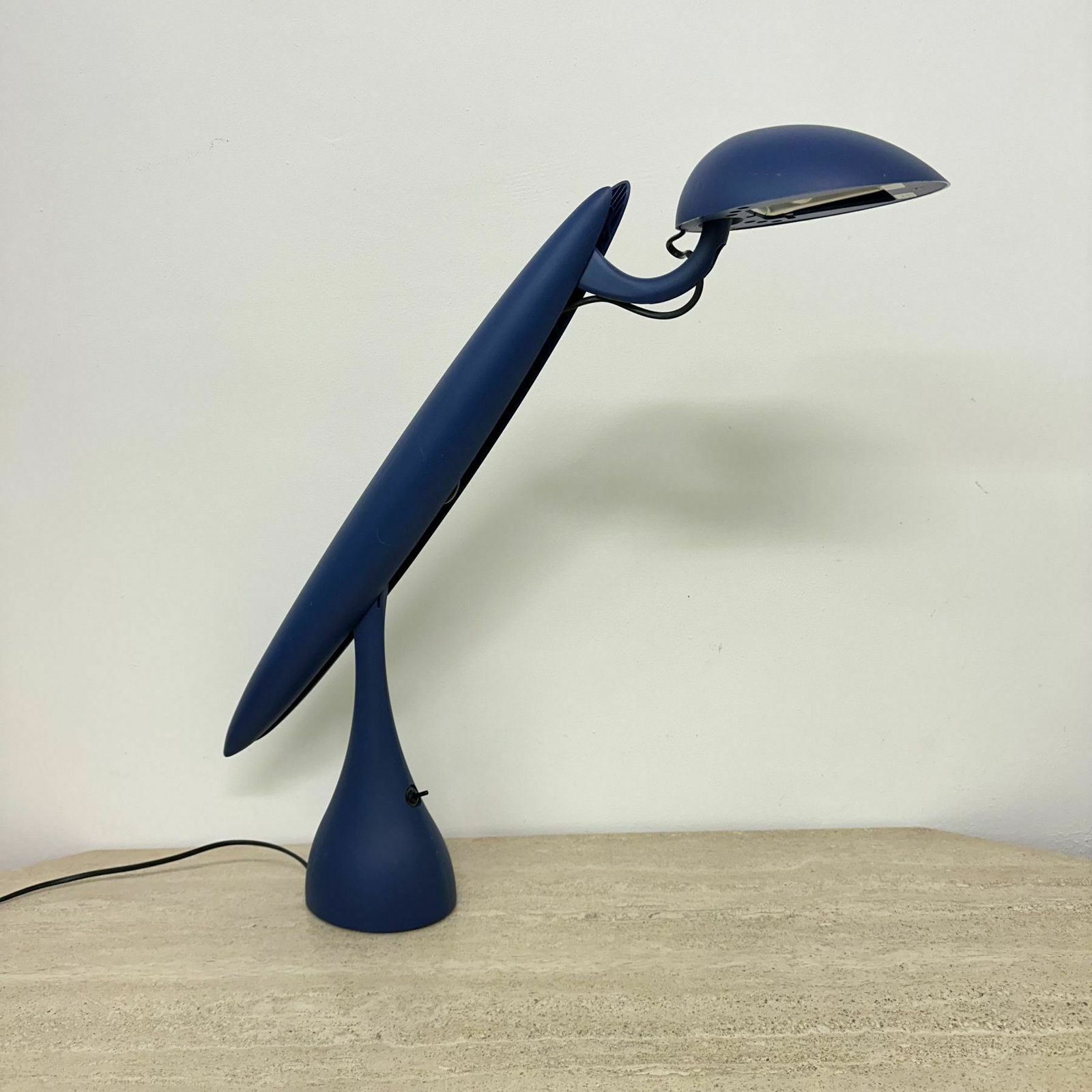 567.0 Postmodern Heron Blue Lamp By Isao Hosoe For Luxo, 1980’s photo