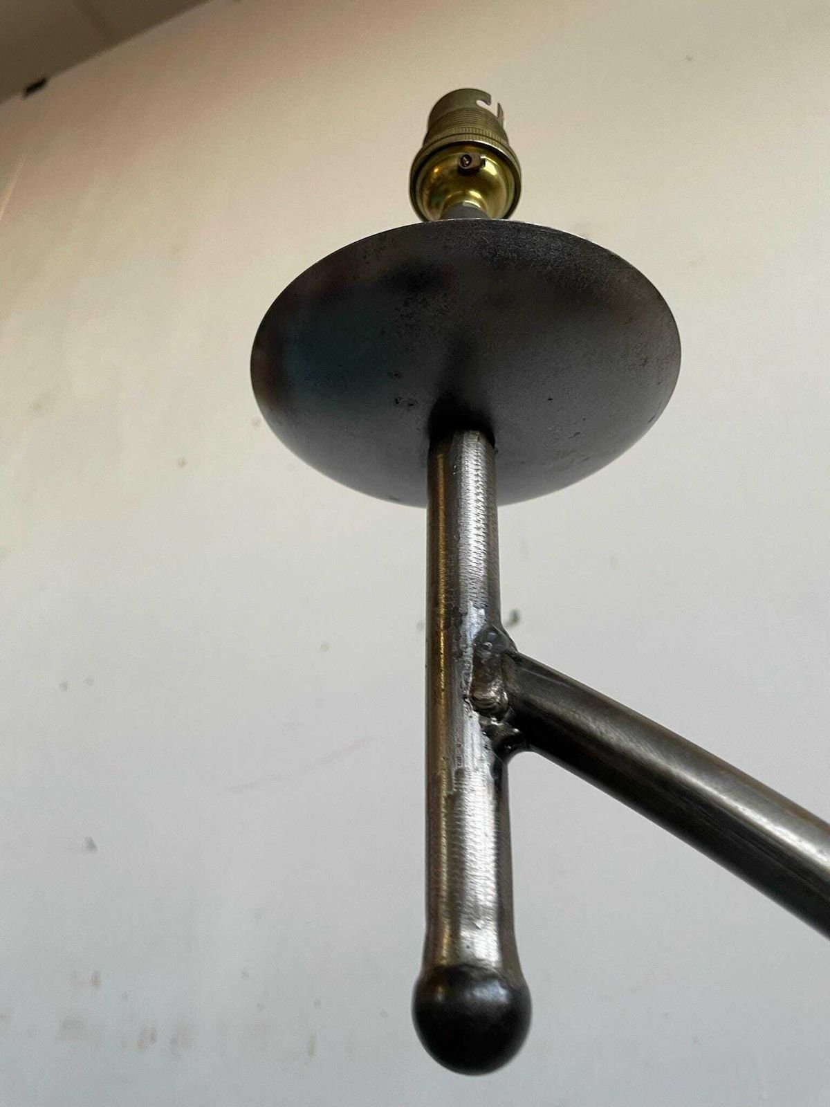 photo furniture Large Arched Thin Hand Made Industrial Metal Floor Standard Lamp