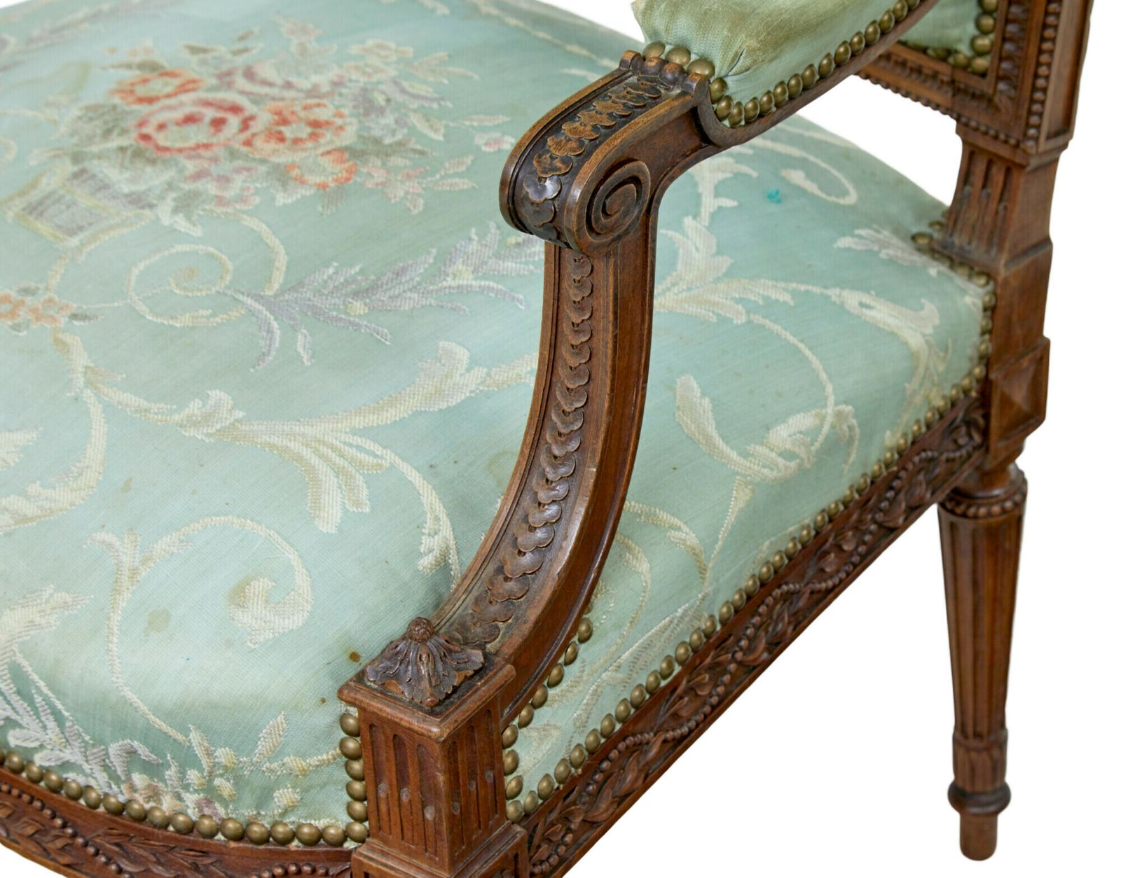 Pair Of 19th Century French Carved Walnut Armchairs photo furniture
