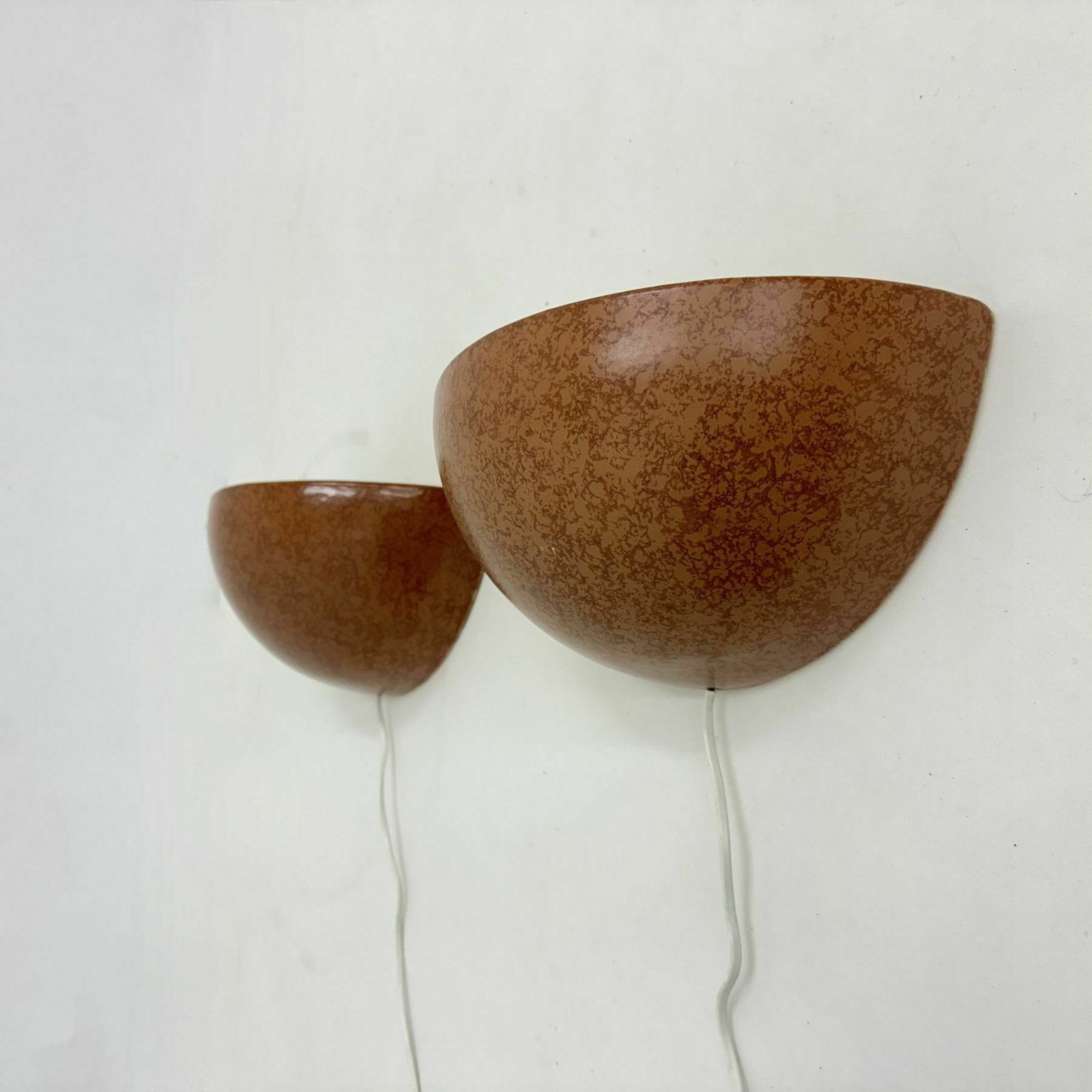 Set Of 2 Ceramic Wall Lights Sconce , 1970s