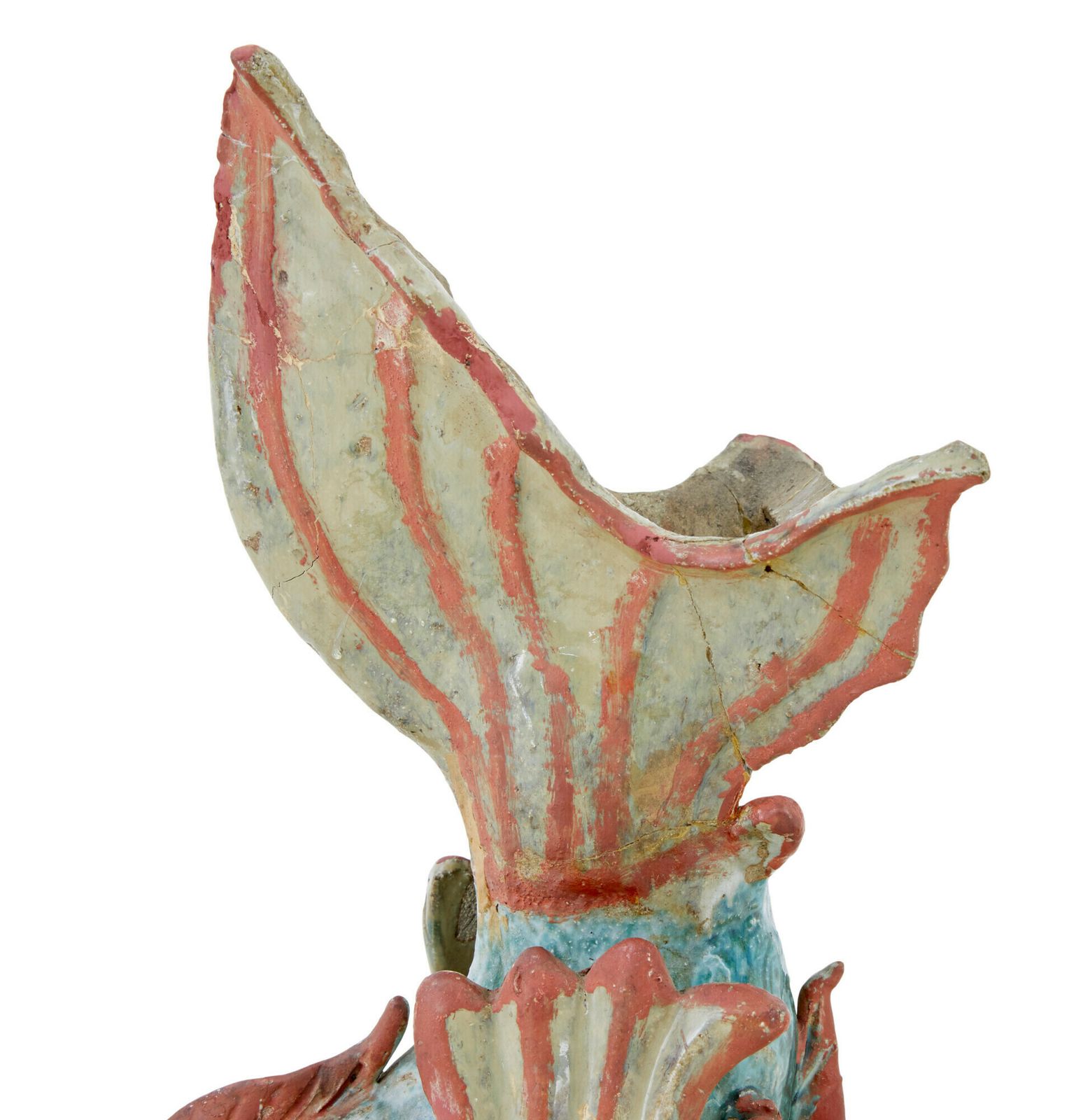 Pair Of 19th Century Japanese Ceramic Shachikoko Roof Ornaments photo for sale