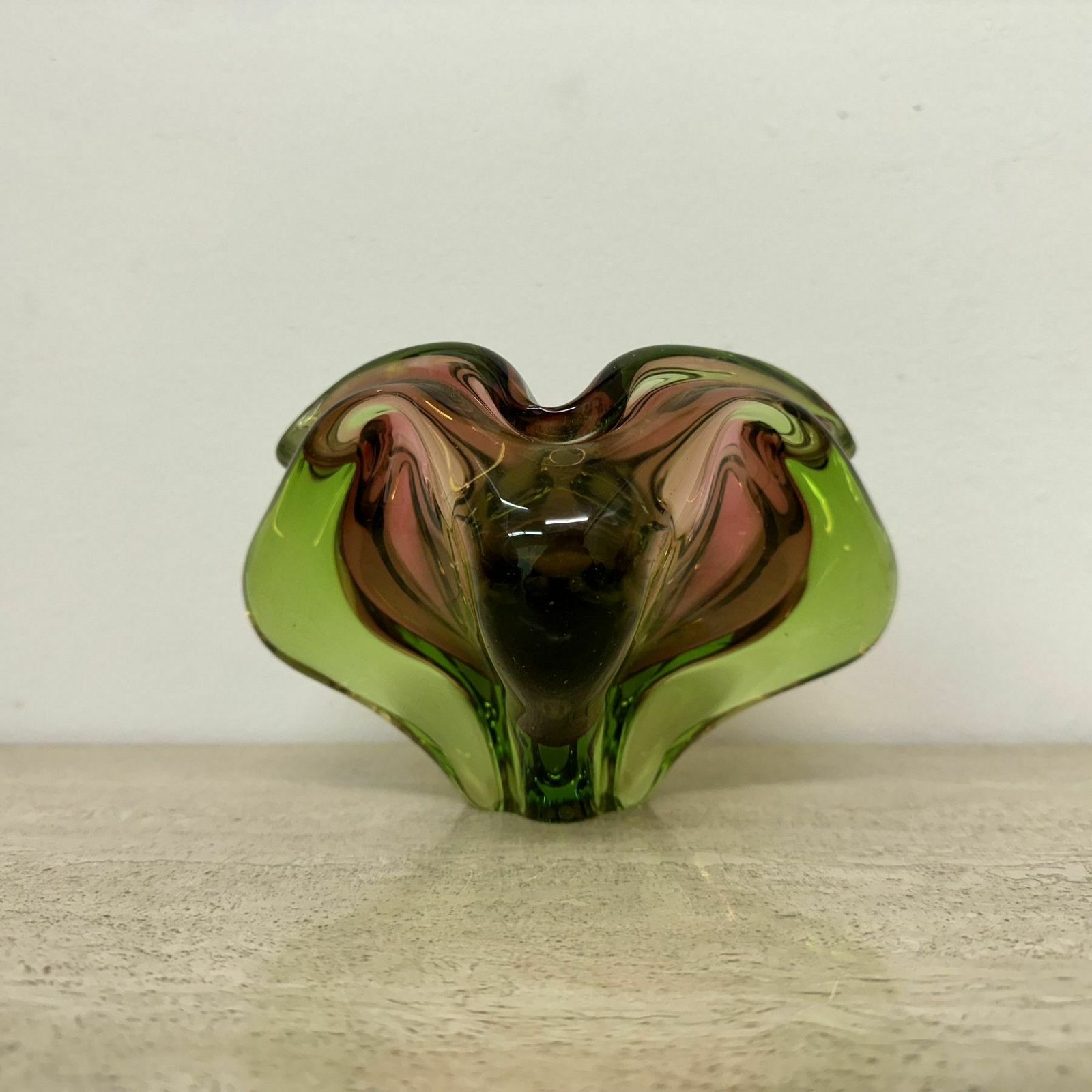 Mid Century Murano Glazen Schaal, Jaren 1970