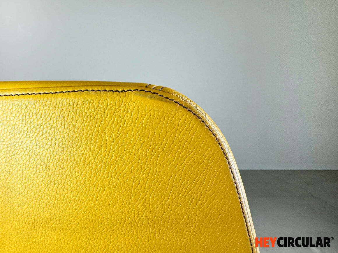 Original Moroso Armchair Leather Yellow Patricia Urquiola Swivel photo buy