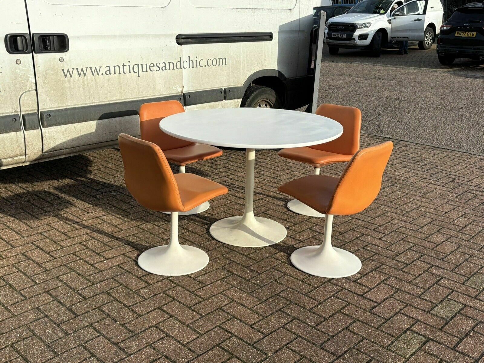 Mid Century 1970's Broderna Johanson Dining Table & Chairs photo for sale