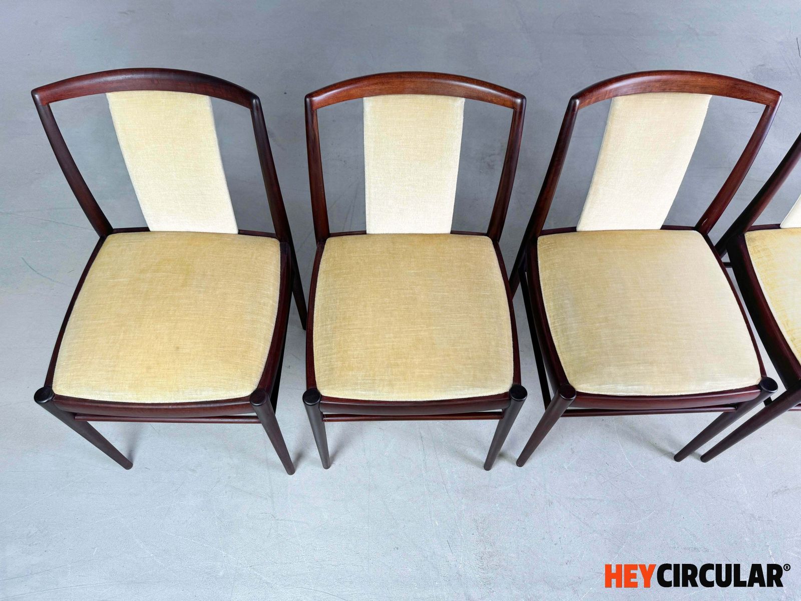 Set Of 6 Original Vintage Mid Century Chairs Benze 1960s photo 625.0
