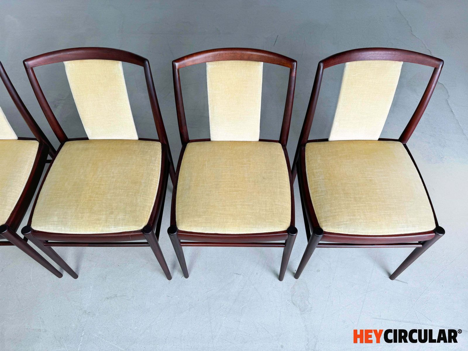 Set Of 6 Original Vintage Mid Century Chairs Benze 1960s photo vinterior