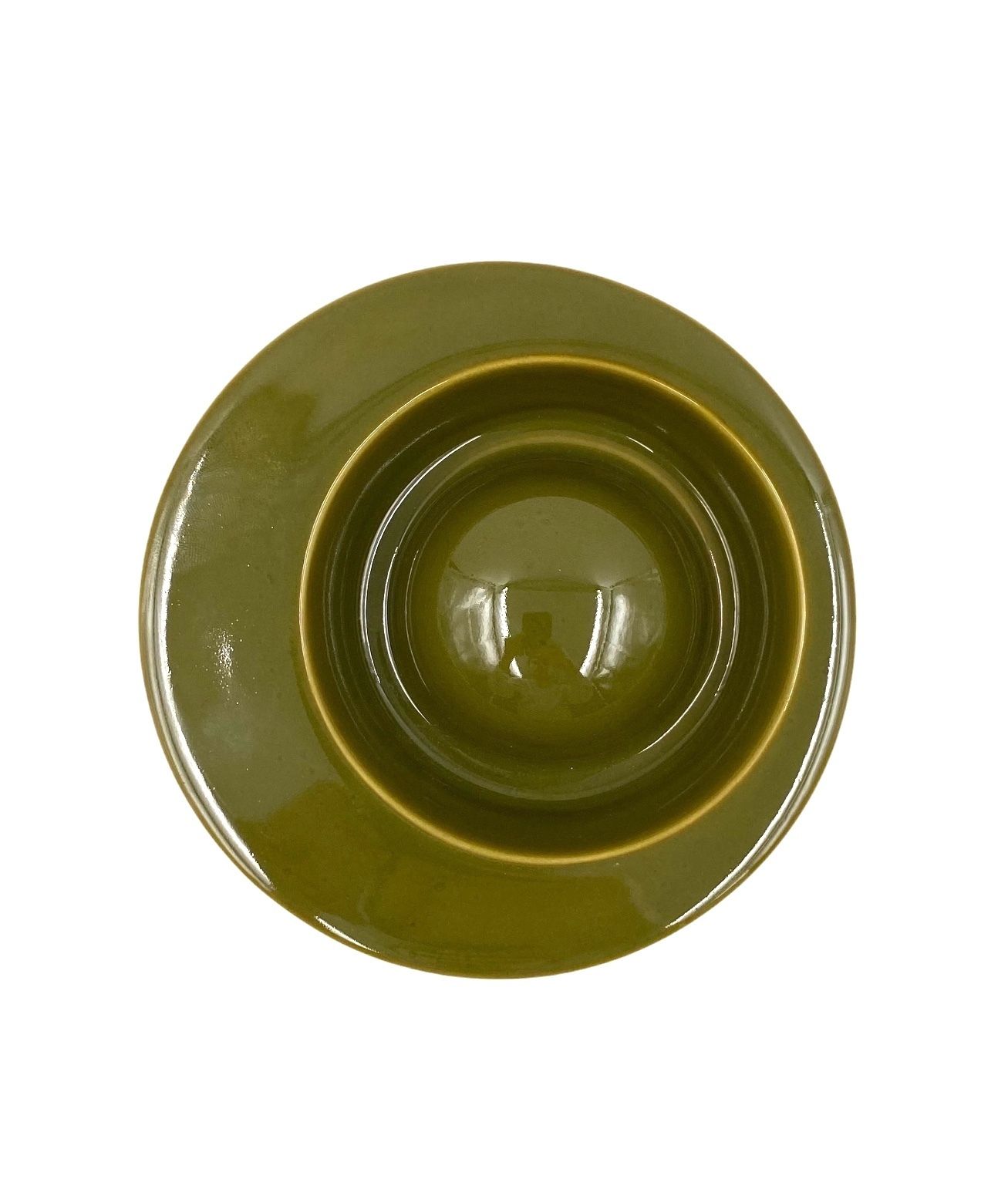 Mid Century Green Ceramic Ashtray, Sicart Italy 1969 photo buy