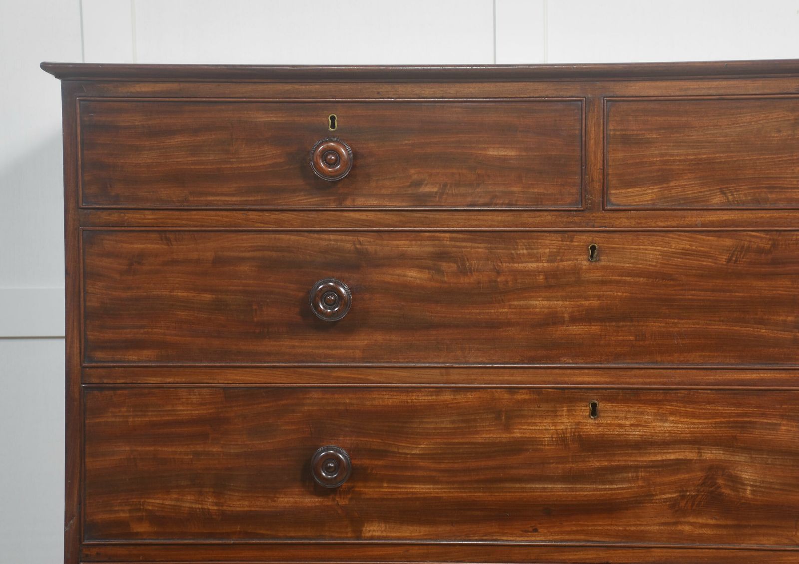 2034.0 Tall Mahogany Chest Of Drawers photo