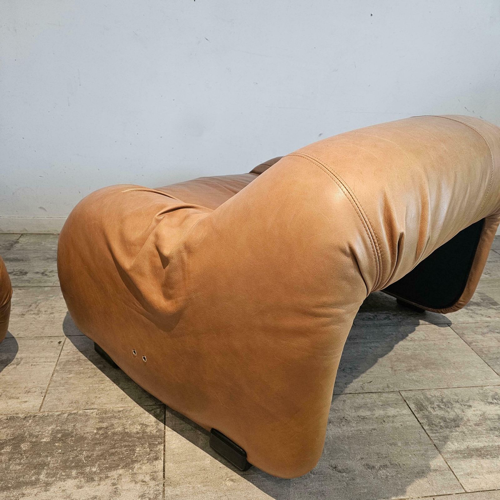 photo for sale Bonanza Two, One Seat Sofa's By Afra & Tobia Scarpa, For C&B, Italy, 1970's