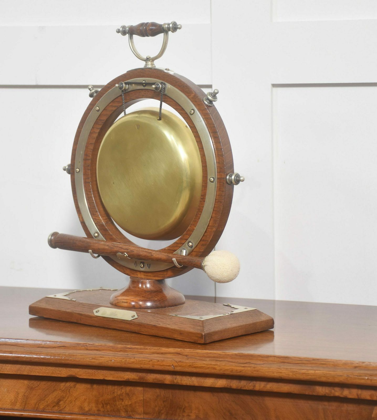 Oak Framed Nautical Dinner Gong photo furniture