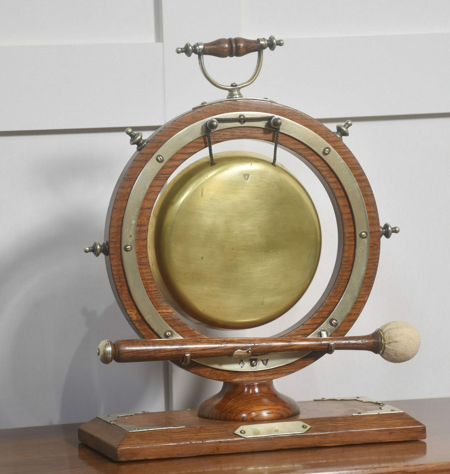 Oak Framed Nautical Dinner Gong photo for sale