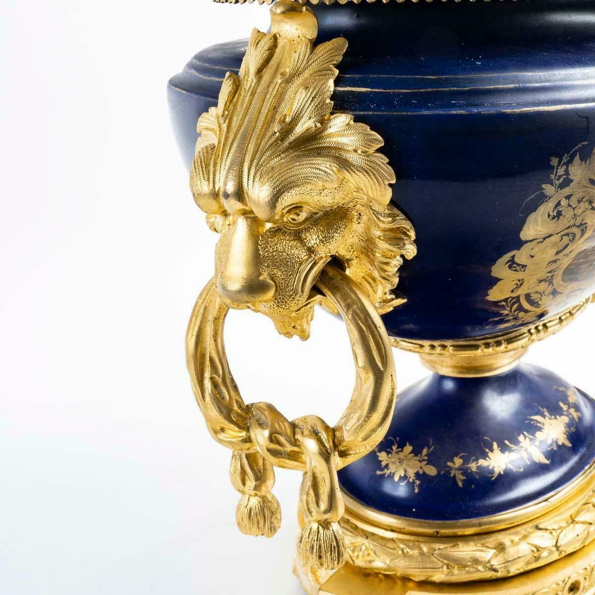 A Large Sèvres Porcelain And Gilt Bronze Bowl, 19th Century, Napoleon III Period photo buy