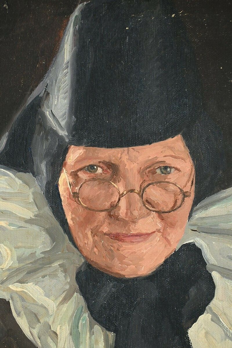 Oil On Canvas “Polish Woman Reading” By A. Markowicz – Early 20th Century photo vinterior