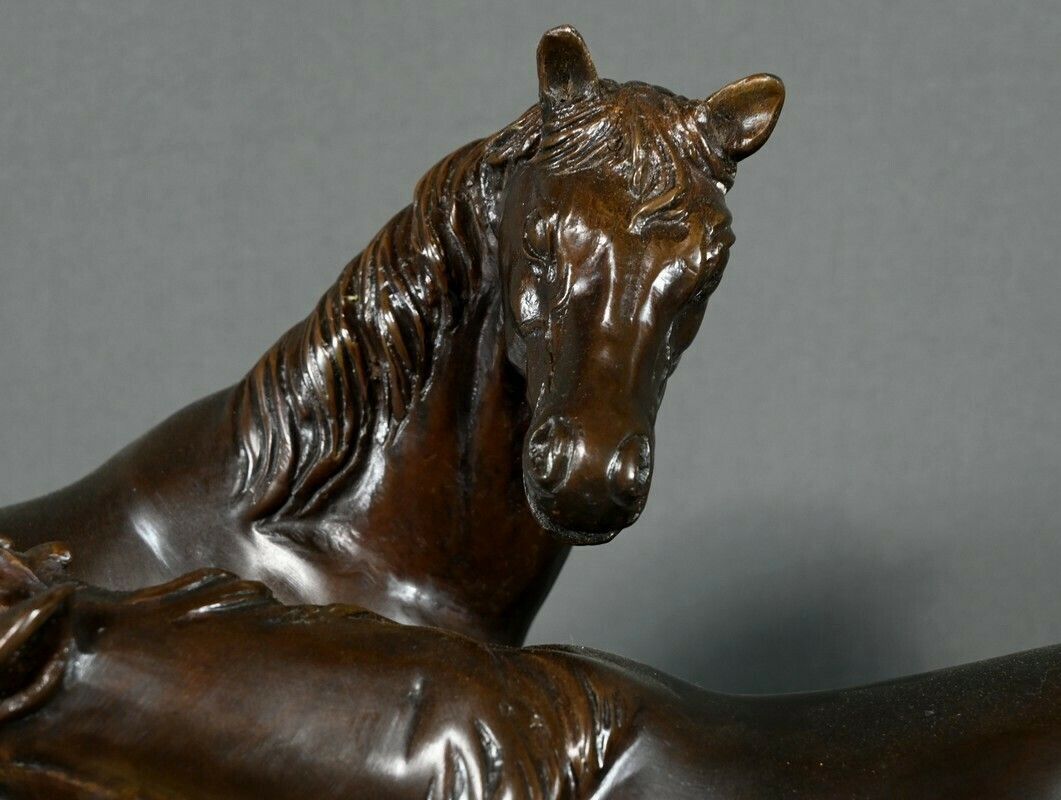 photo for sale Bronze “Arabian Horses”, After Pj. Mène – Early 20th Century