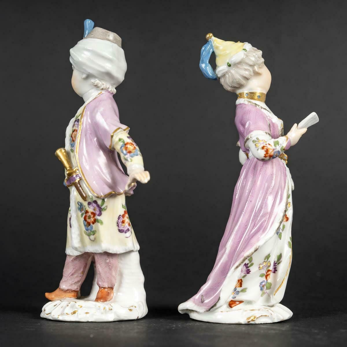 Pair Of 18th Century Meissen Porcelain Subjects. photo Art