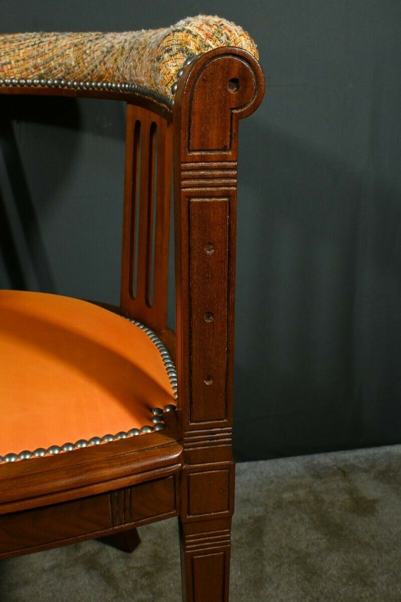 Furniture Mahogany Office Chair – 20th Century photo
