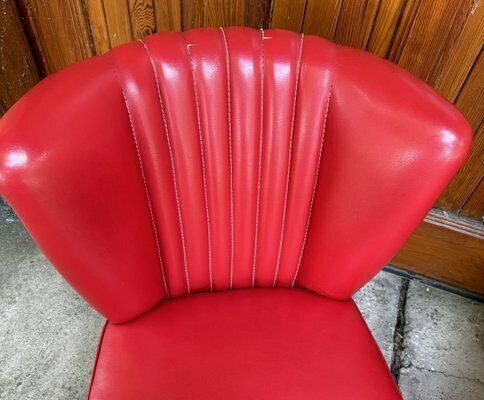 Mid Century Sky Red Cocktail Chairs, 1950s, Set Of 2 photo furniture