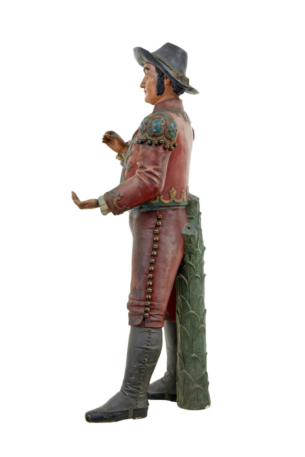 Early 20th Century Spanish Figure Terracotta Planter photo vintage
